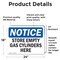 Signmission Store Empty Gas Cylinders Here, 24 in W x Rectangle, Vinyl Decal OS-2PACK-NS-D-1824-L-16628 - alternate 2